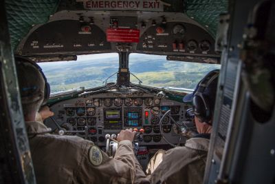 C-47 Placid Lassie cockpit